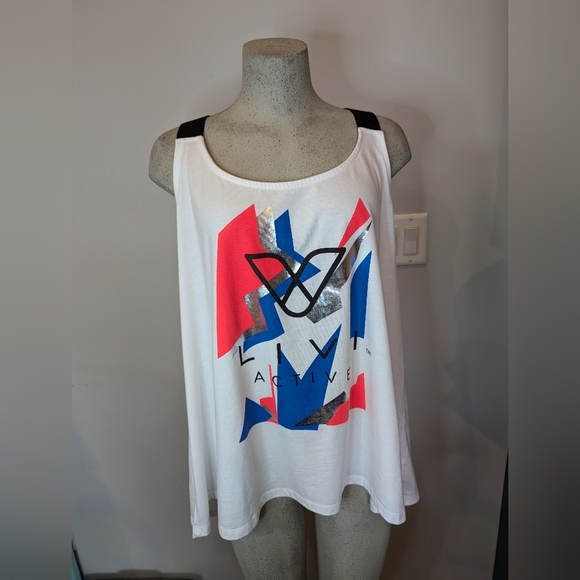 Livi Active glam rock active strappy tank Size 22/24 - Picture 5 of 11